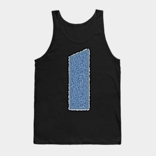 Number 1 Blue Denim Tank Top